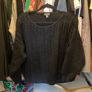 Cute knit black sweater.
